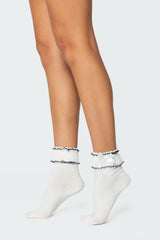 Ruffle & Bow Socks