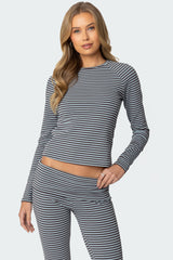 Kaeli Stripey Long Sleeve T Shirt