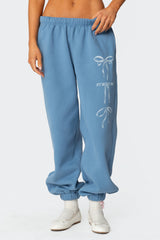 Bow Bliss Oversized Sweatpants