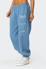 Bow Bliss Oversized Sweatpants