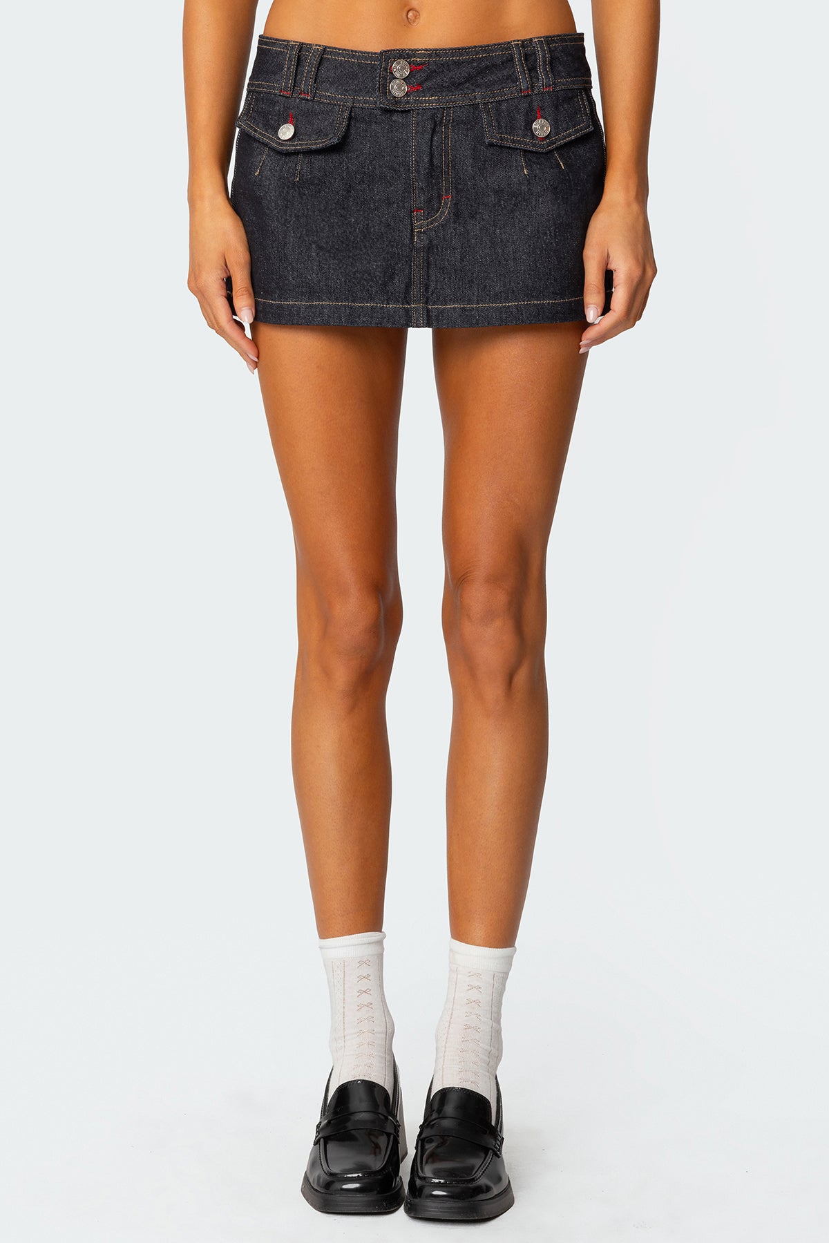 Rae Denim Mini Skort