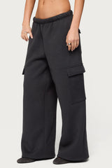 Petite Wide Leg Cargo Joggers