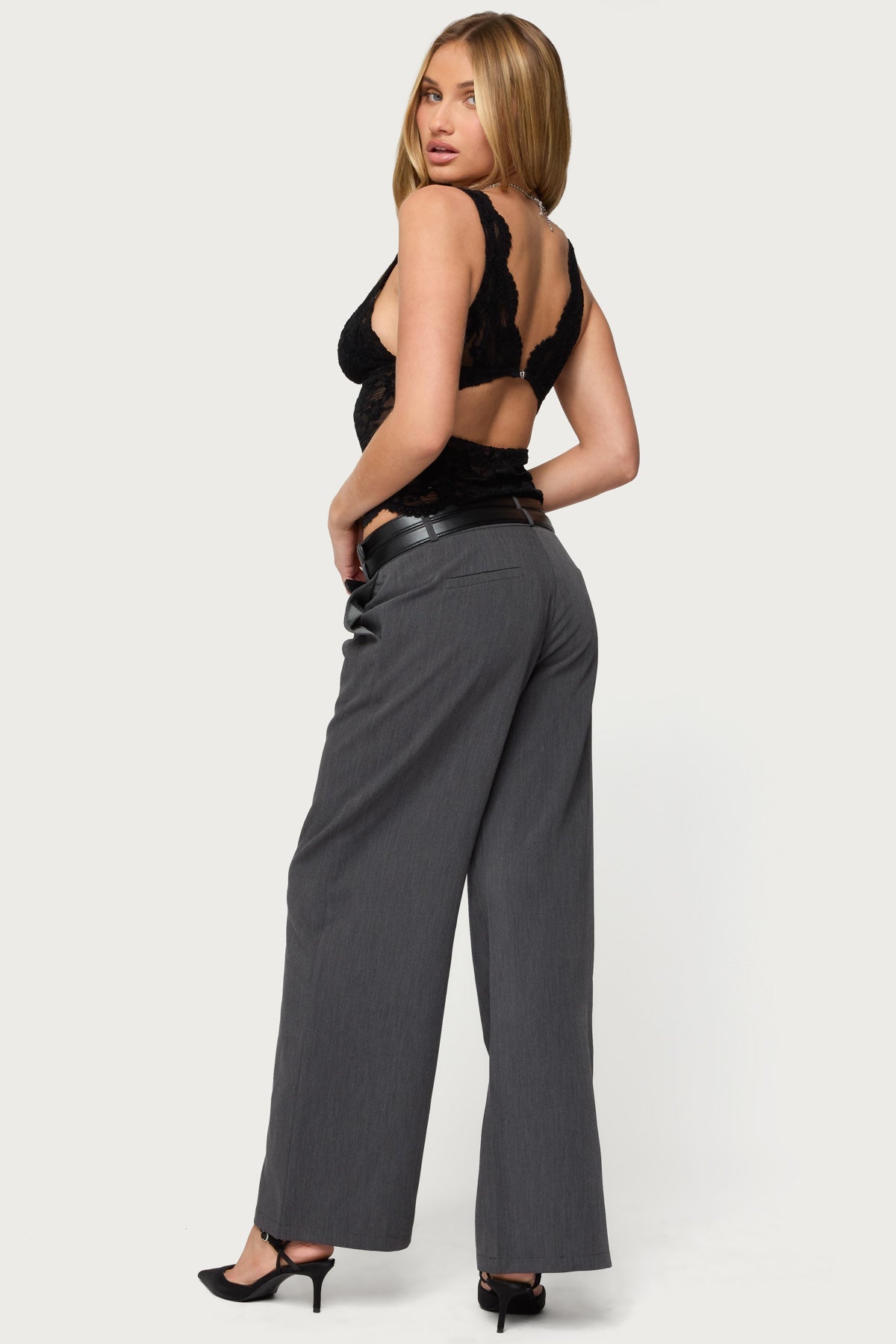 Araura Lace Velvet Floral Top