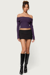 Lauren Knit Foldover Top