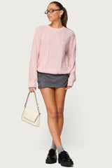 Jessy Cable Knit Oversized Sweater