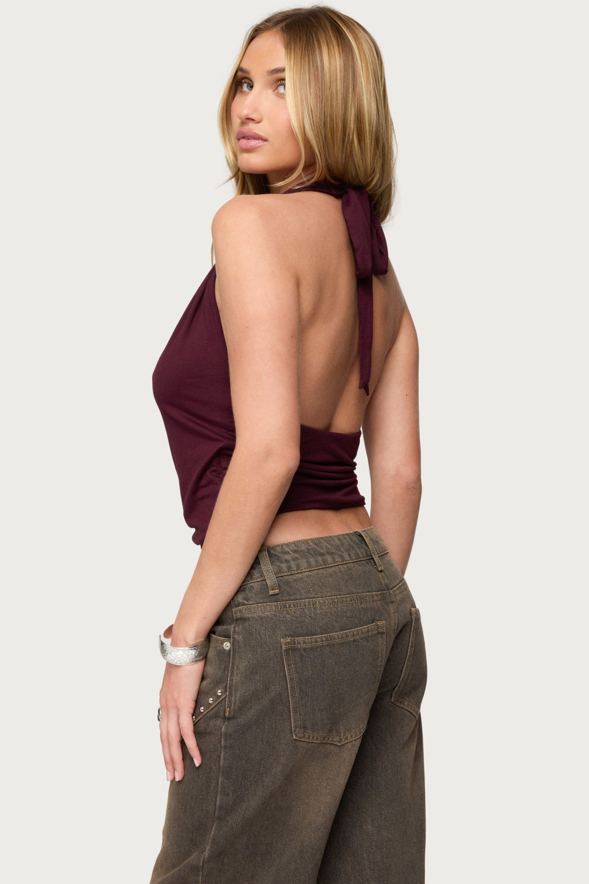 Addana Wrapped Halter Top