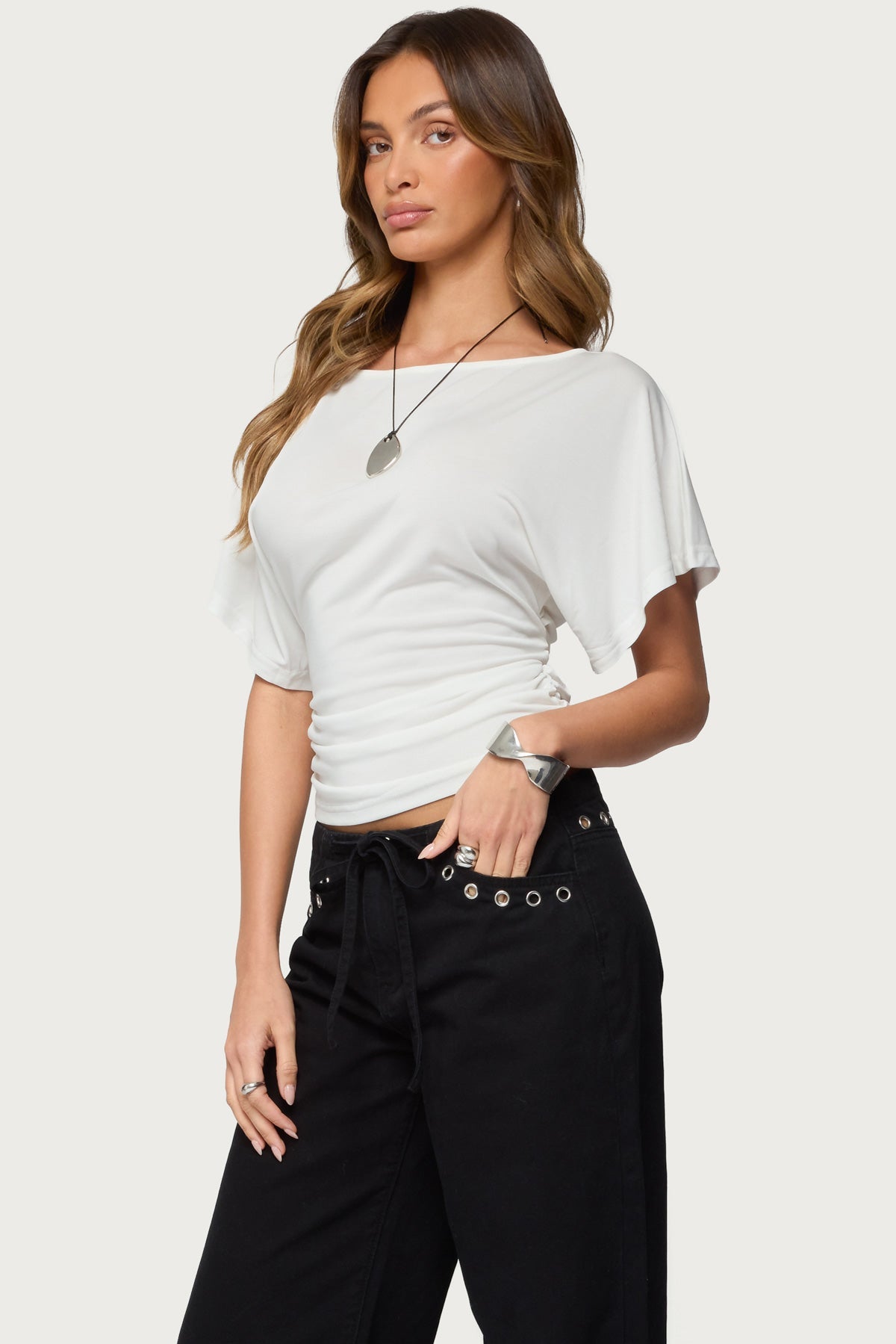 Abriana Ruched Waist Top
