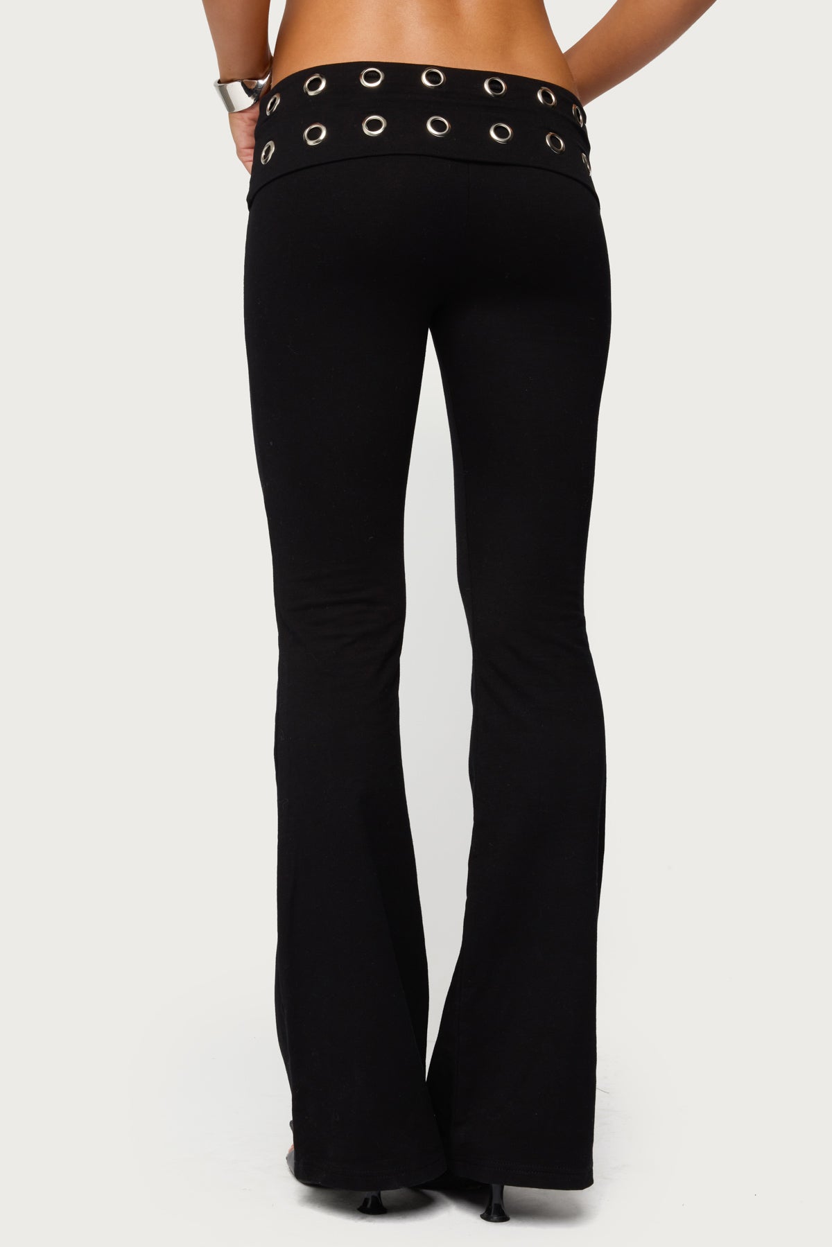 Nairobi Grommet Foldover Flared Leggings
