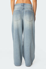 Skater Girl Washed Low Rise Jeans