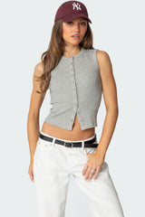 Basel Button Up Tank Top