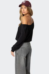 Cropped Off Shoulder Top