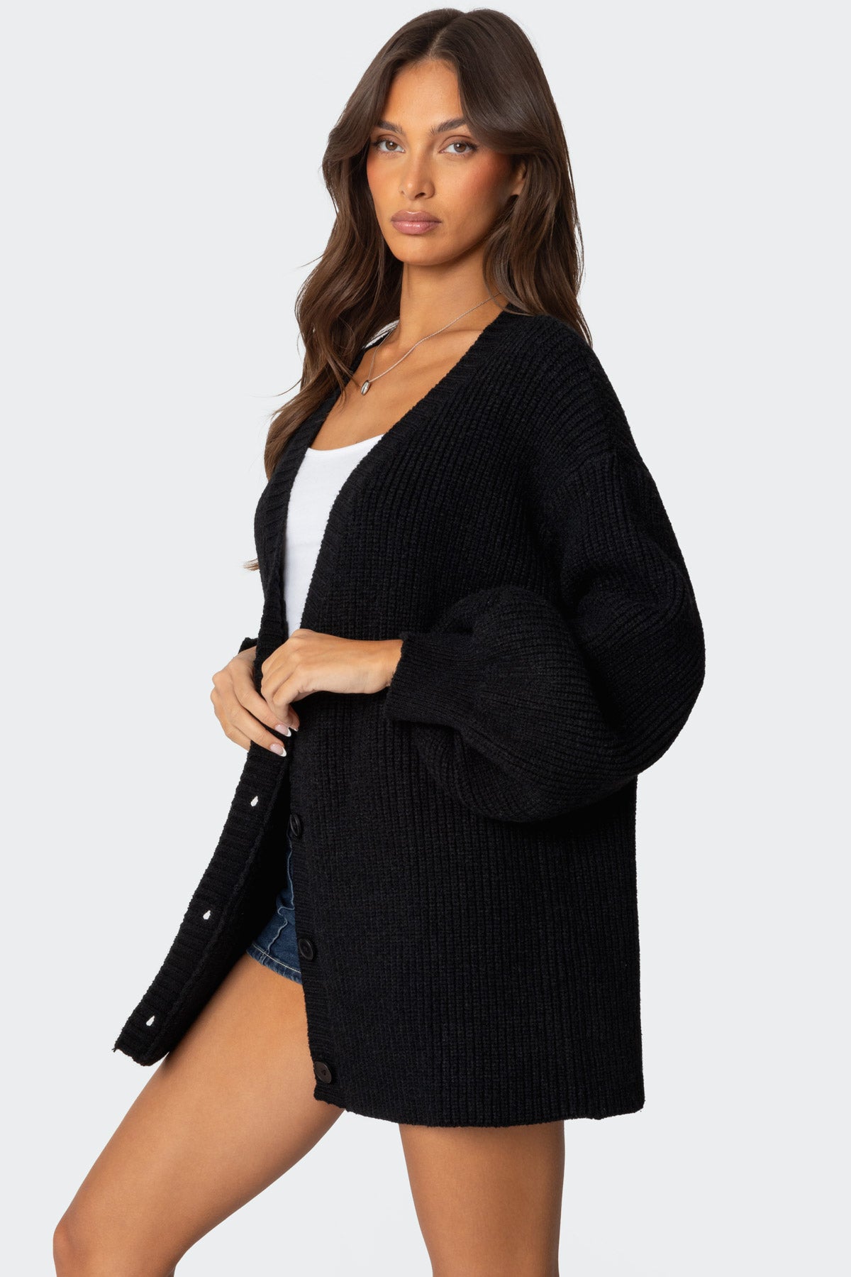 Mathilde Oversized V Neck Cardigan