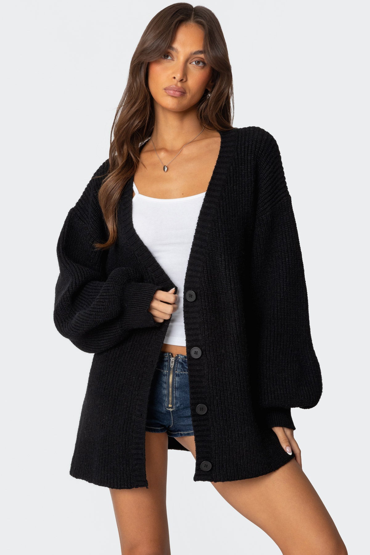 Mathilde Oversized V Neck Cardigan