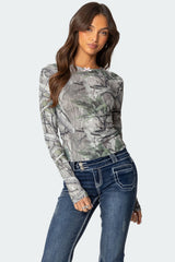 Camo Babe Top