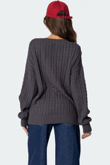 Francine Oversized V Neck Cardigan