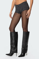 Maxene Polka Dot Micro Shorts