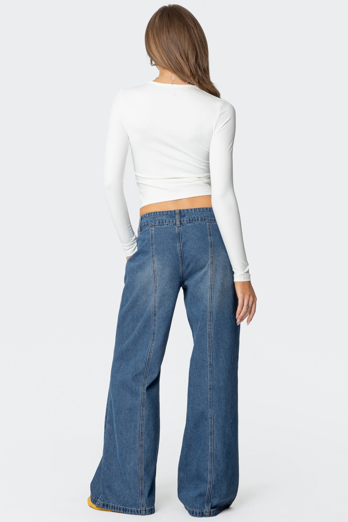 Charlie Panel Stitch Low Rise Jeans