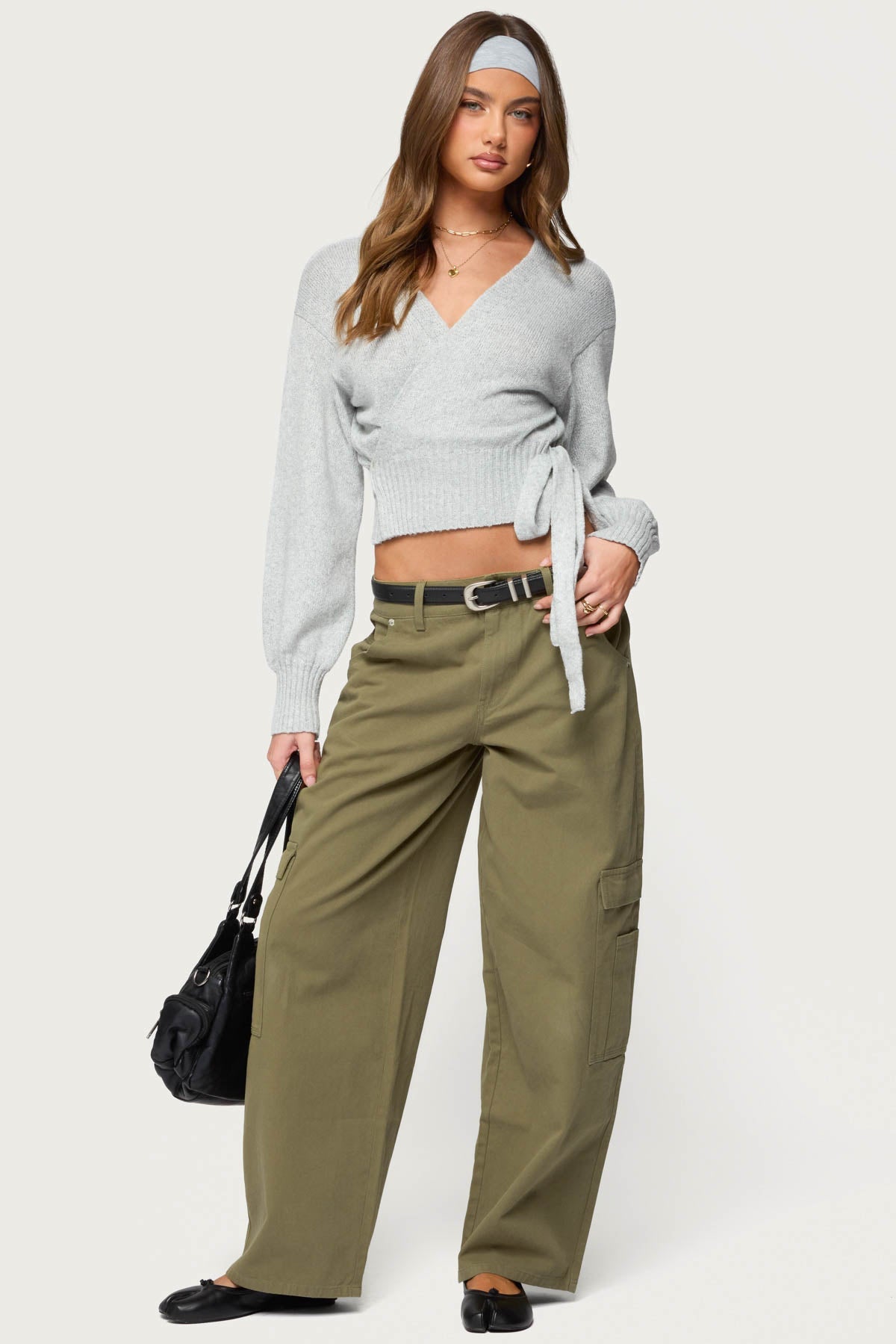 Jadah Low Rise Baggy Cargo Trousers