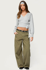 Jadah Low Rise Baggy Cargo Trousers