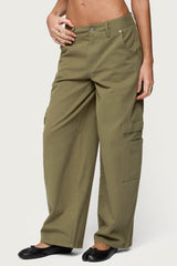 Jadah Low Rise Baggy Cargo Trousers