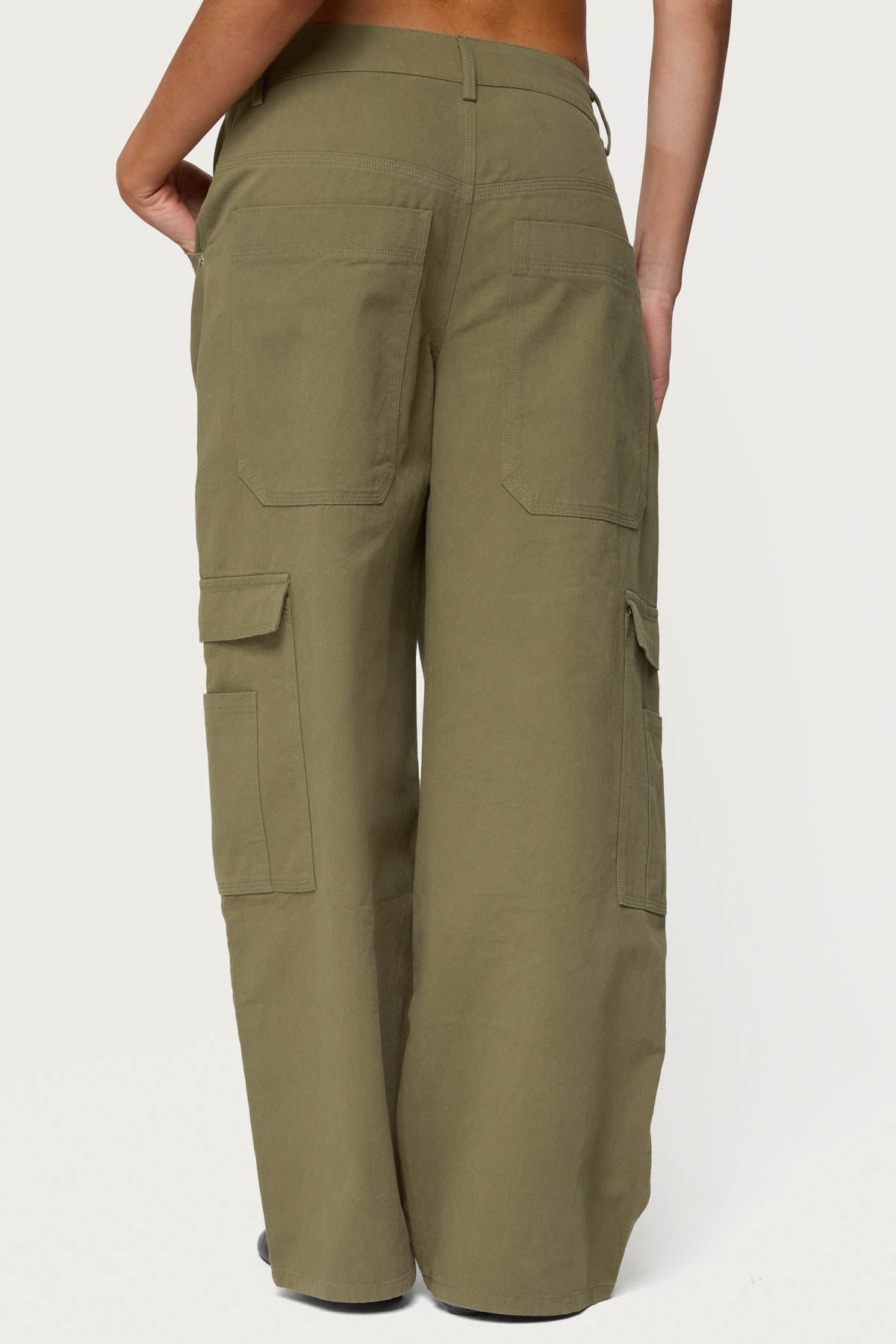 Jadah Low Rise Baggy Cargo Trousers