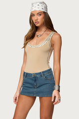 Amaia Studded Bodysuit