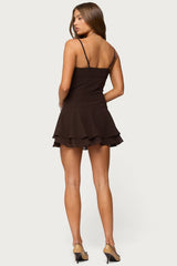 Josefina Drop Waist Chiffon Mini Dress