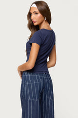 Merinda V Neck T Shirt