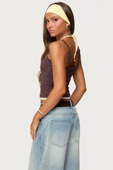 Roya Layered Halter Tank Top