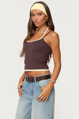 Roya Layered Halter Tank Top