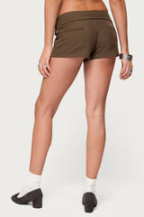 Karla Pleated Tailored Micro Shorts