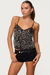 Kaleesy Beaded Tank Top