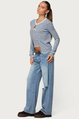 Dutton Distressed Low Rise Baggy Jeans