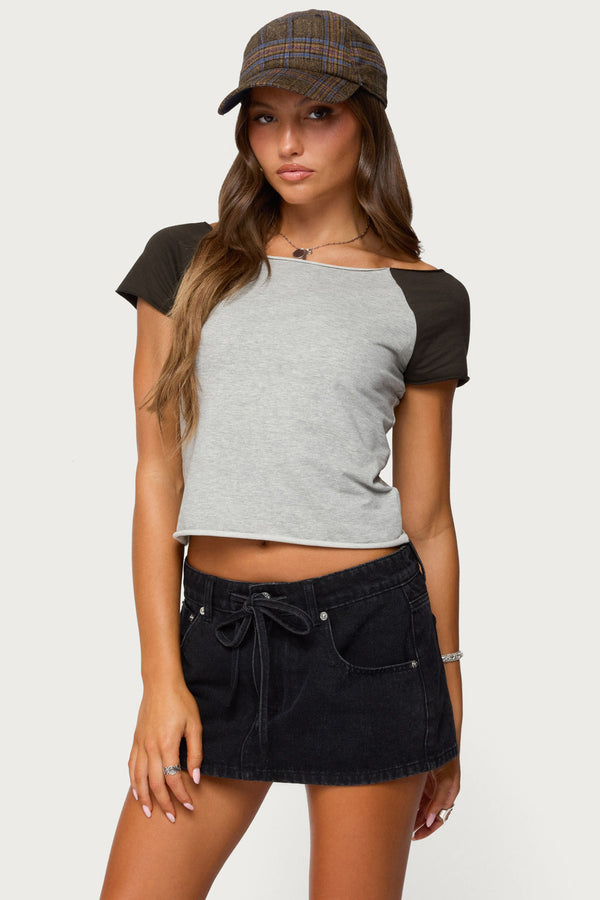 Liva Contrast Raglan T Shirt