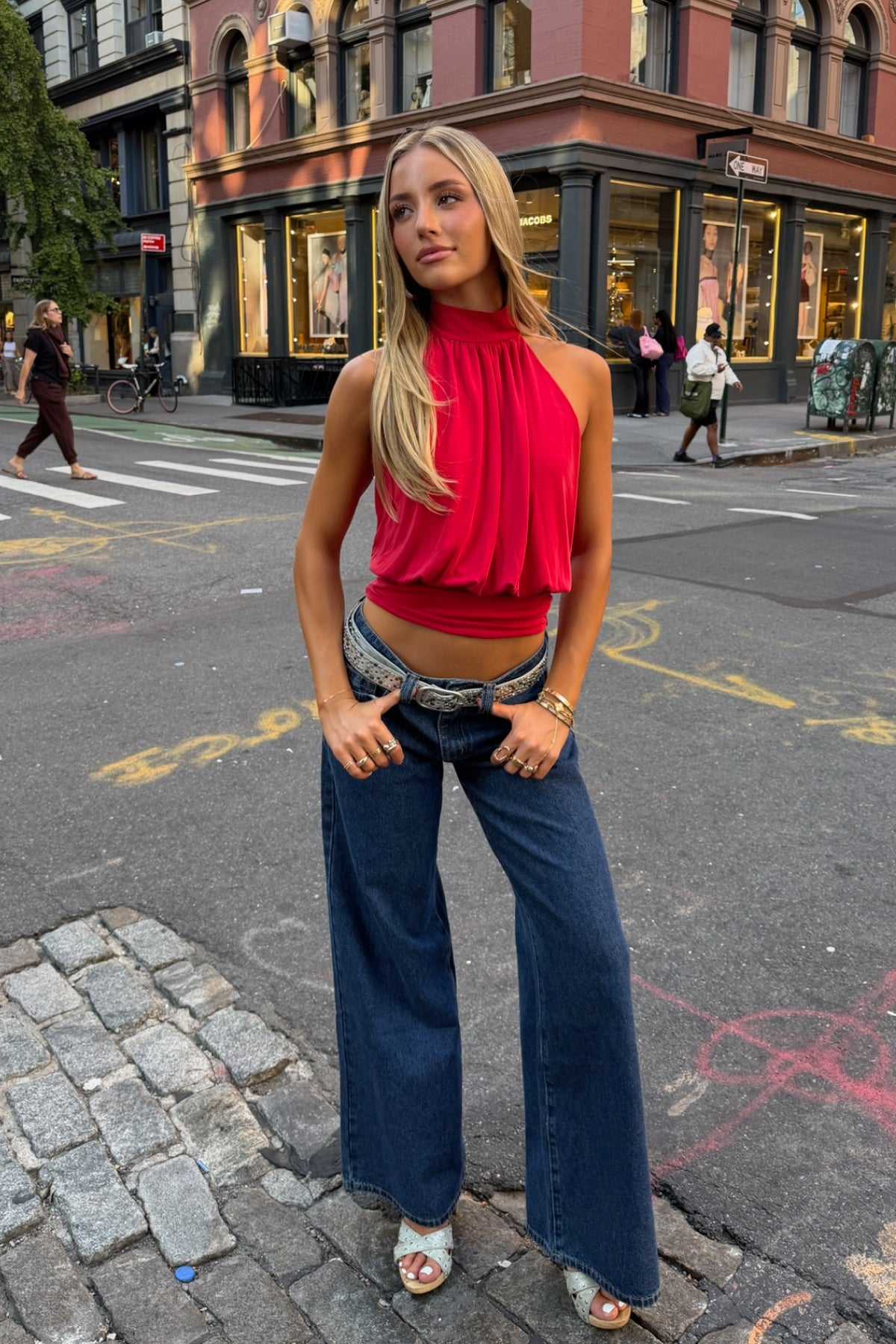Raiyne Low Rise Wide Leg Jeans