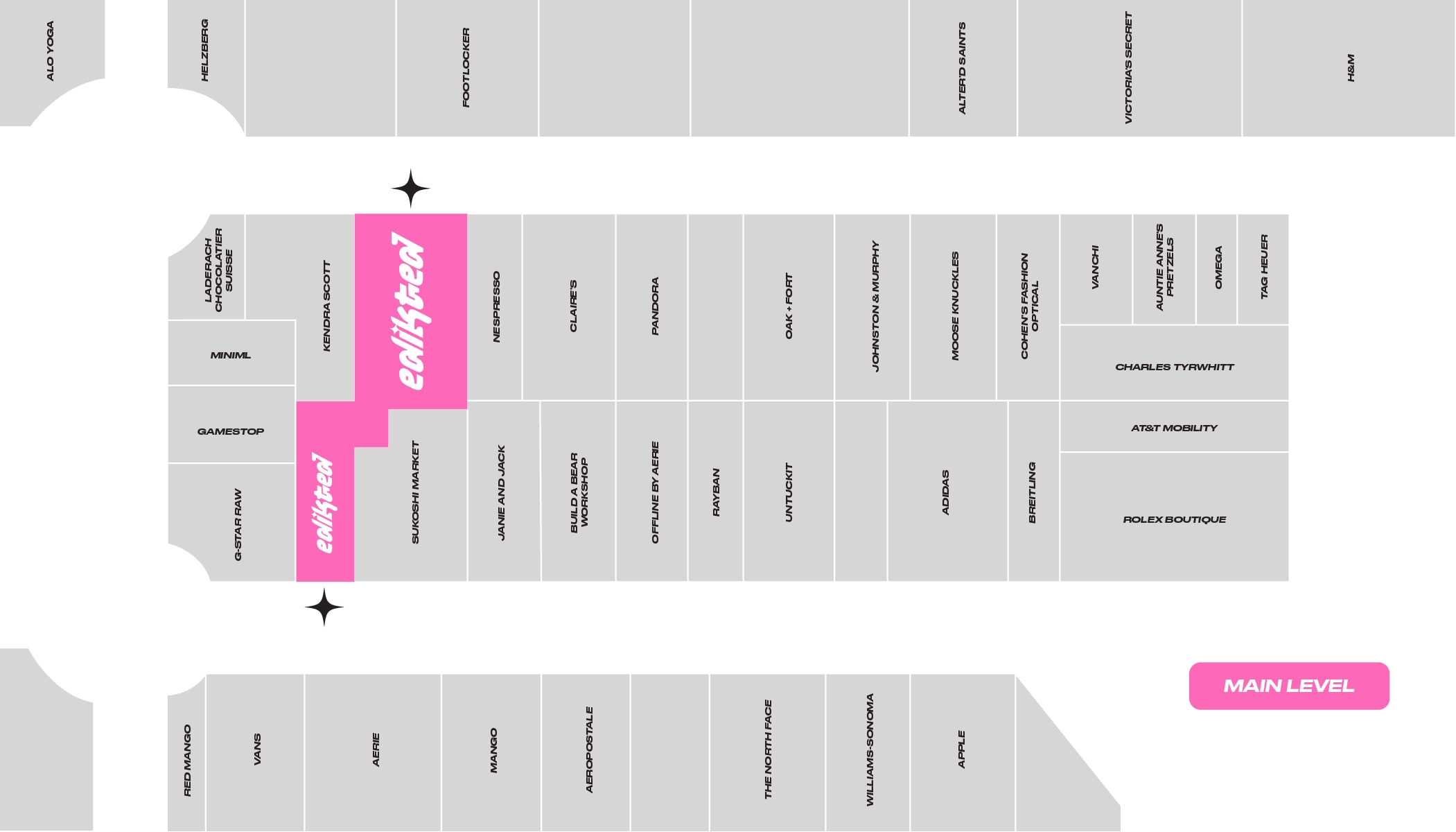 Garden City | Roosevelt Field Map