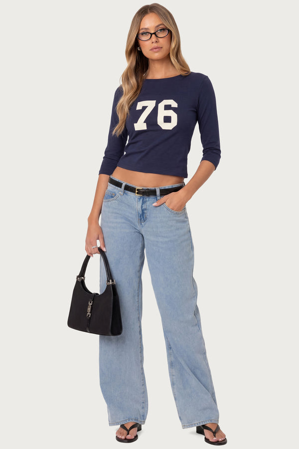 Raelynn Washed Low Rise Baggy Jeans