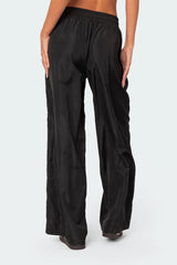 Wilda Striped Nylon Track Pants