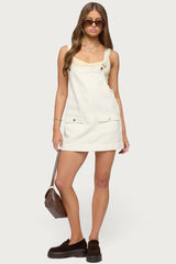 Overall Denim Mini Dress