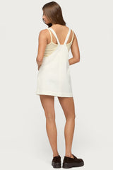 Overall Denim Mini Dress