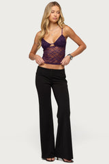 Katalia Sequin Flared Trousers