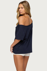 Hawaiian Babe Off Shoulder T Shirt