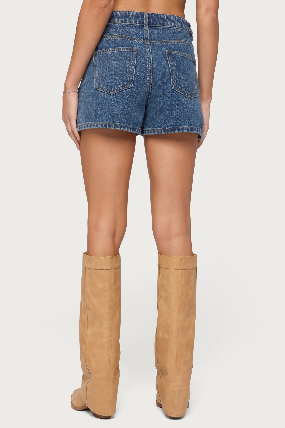 Milena High Rise Denim Shorts