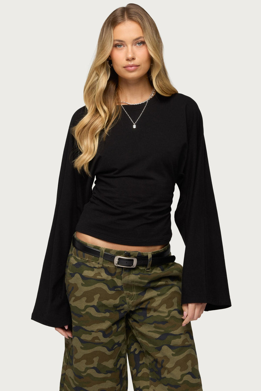 Charlisa Cinched Waist Top – Edikted UK