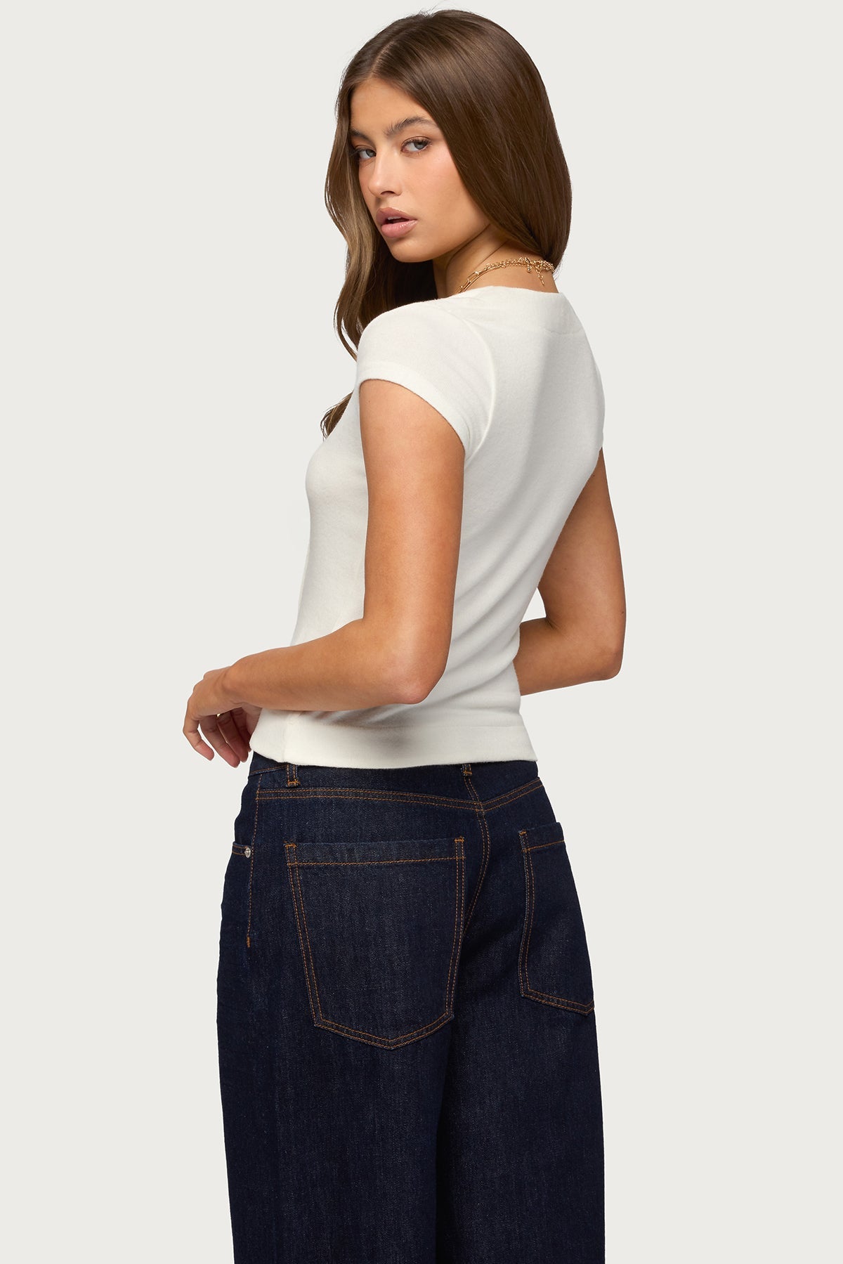 Blaunca Asymmetric Knit Top