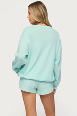 Baila Waffle Henley Top