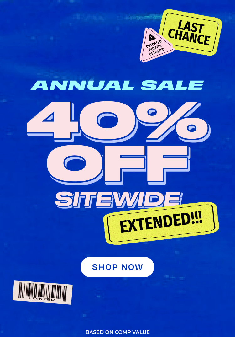 annual sale 40% off sitewide extended shop now