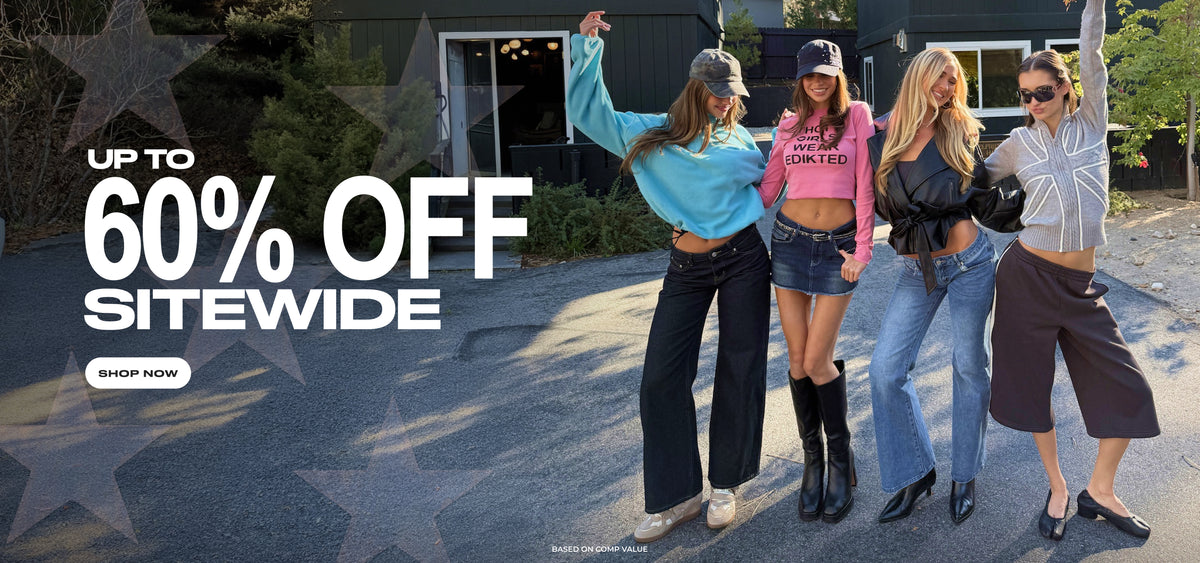 up to 60% off sitewide shop now