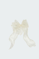 Frilled Bow Hair Clip