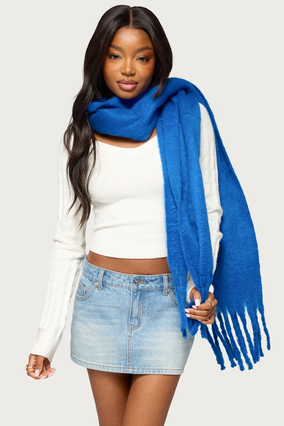 Fringed Chunky Scarf